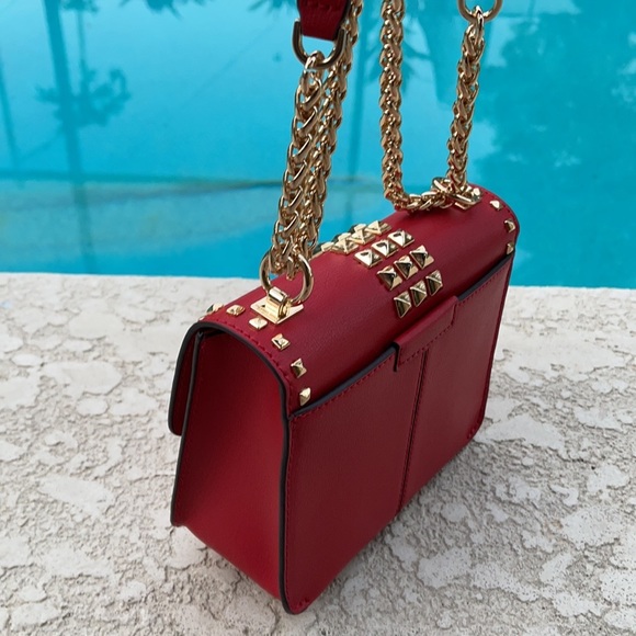 Michael Kors Bag / Bag Crossbody Sonia Sm cross Body Flame 35H1G6SS5L Red - Picture 3 of 16